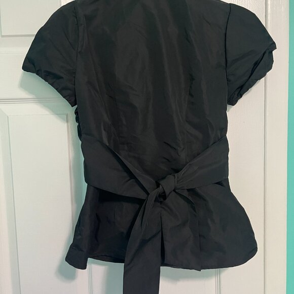 BCBGMAXAZRIA Black Buttondown Blouse - Picture 2 of 3